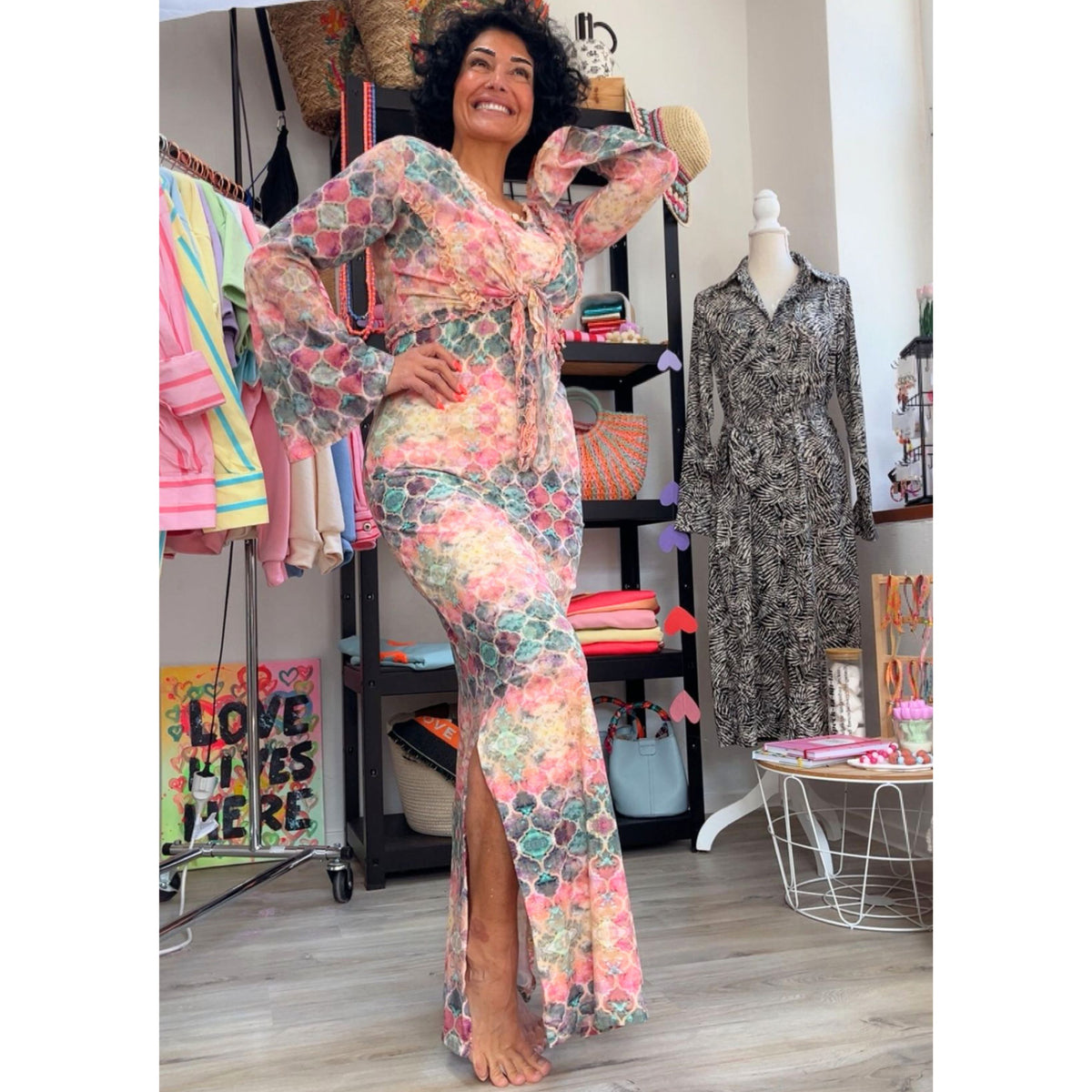 Pre-Loved  Boho Zweiteiler ✨ Isla Ibiza Bonita – Salty Kisses - L