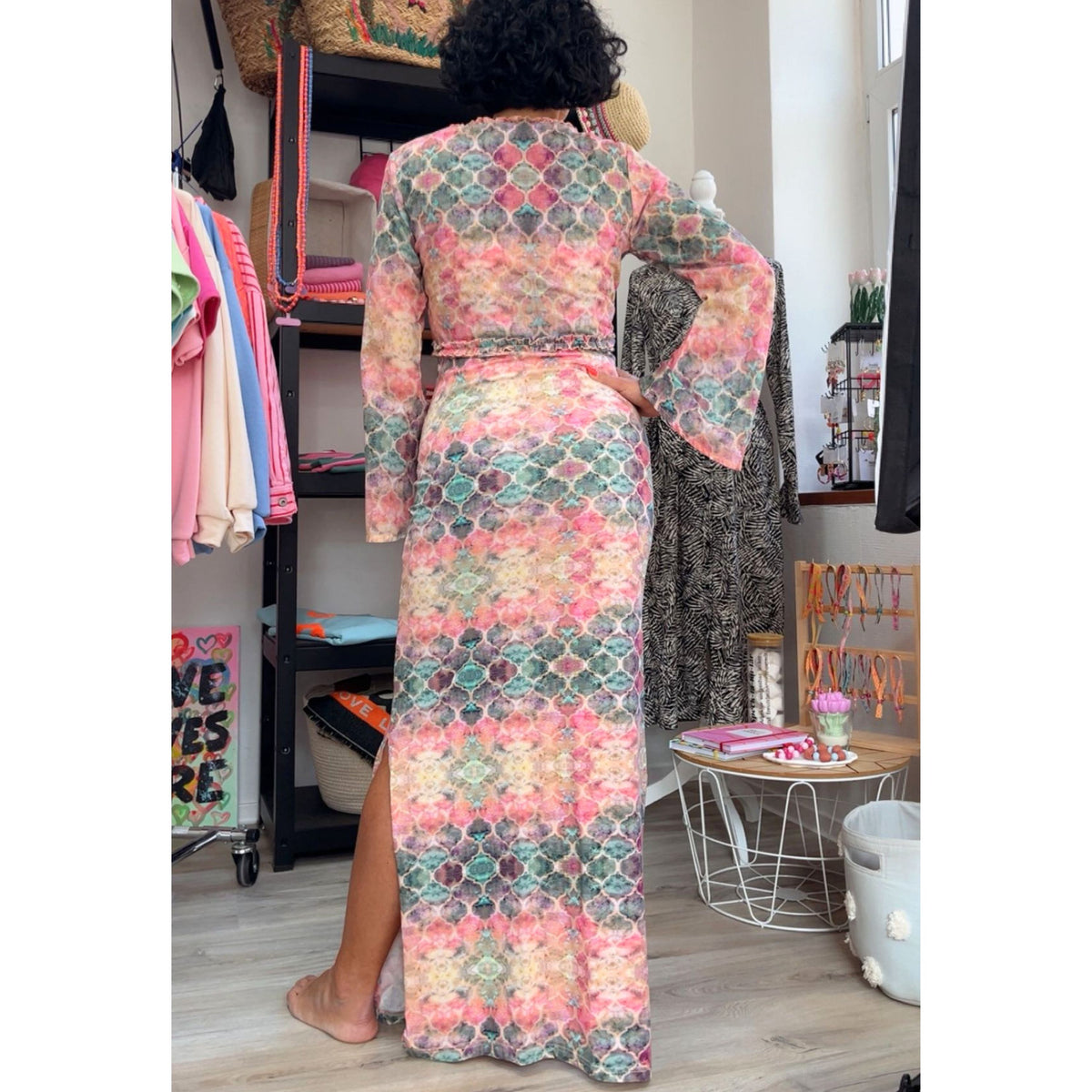 Pre-Loved  Boho Zweiteiler ✨ Isla Ibiza Bonita – Salty Kisses - L