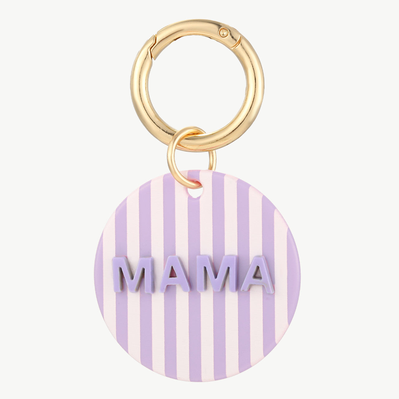 Gestreifter Schlüsselanhänger – LOVE & MAMA Edition