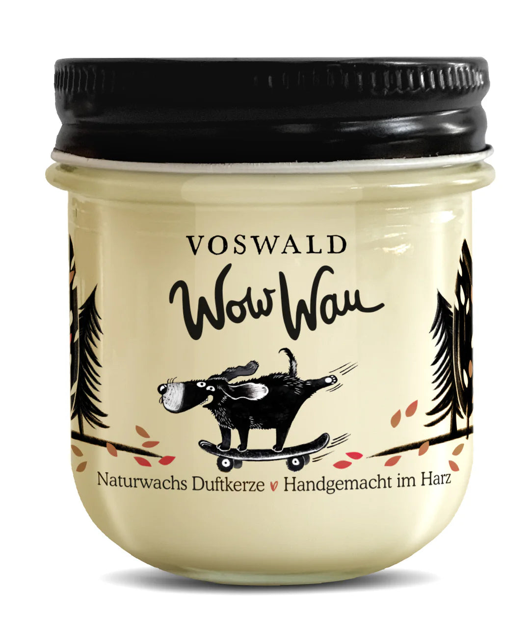 Duftkerze Wow Wau Popcorn & gebrannte Mandeln – handgemachte Sojakerze Schenkt ein Herz