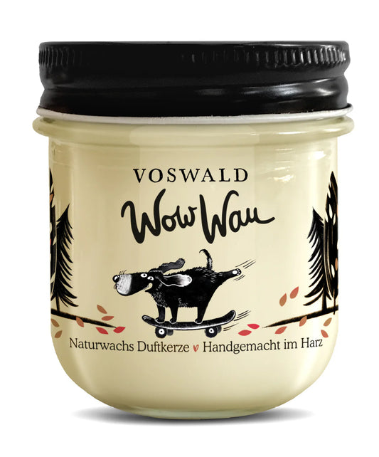 Duftkerze Wow Wau Popcorn & gebrannte Mandeln – handgemachte Sojakerze Schenkt ein Herz