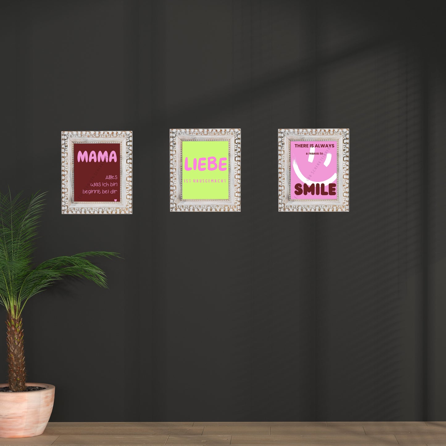 Hochwertiges Poster im Bilderrahmen – ein Stück Herz für dein Zuhause