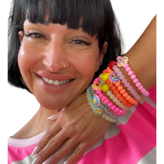 Candy Crystal Armband – verspielt, bunt & voller Sommerliebe 🍓🐢🍍💖