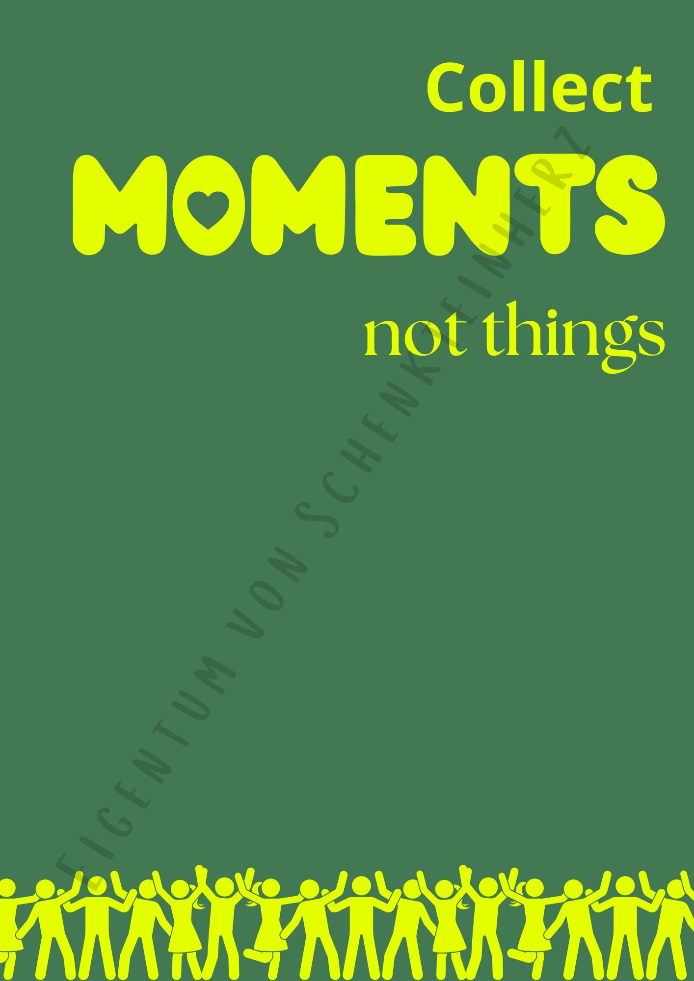 Hochwertiges Poster im Bilderrahmen – ein Stück Herz für dein Zuhause