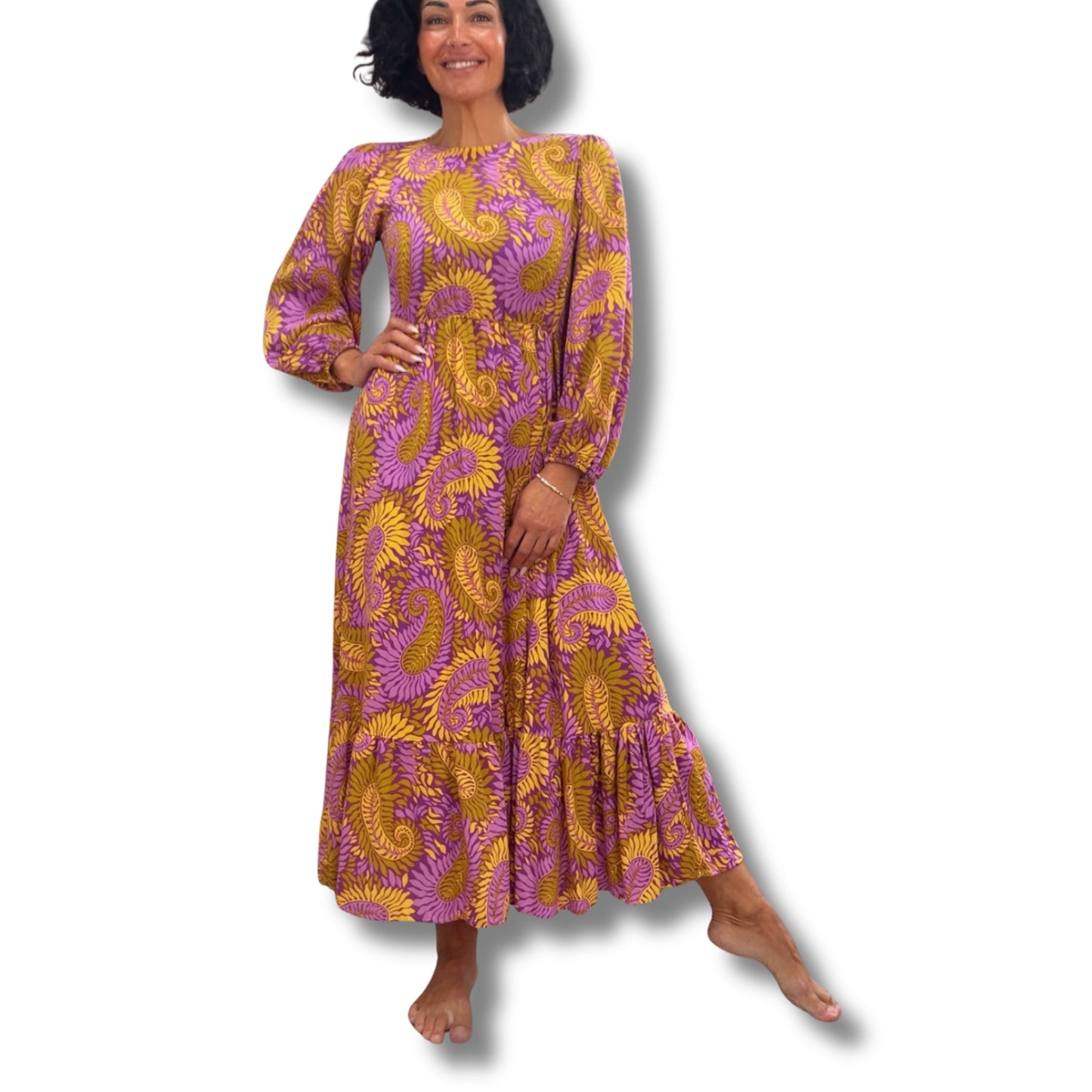 Baumwoll-Maxikleid „Paisley Love“ – Feminin & Besonders