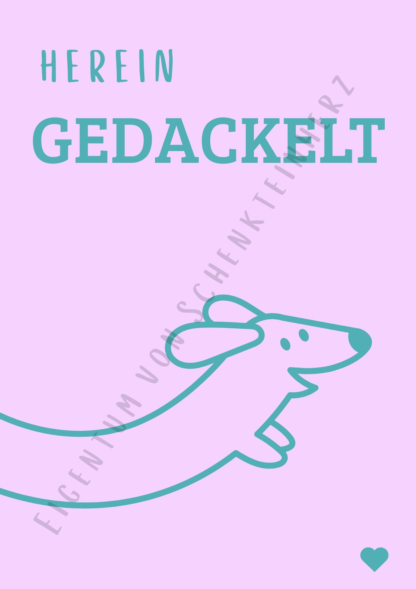 Hochwertiges Poster im Bilderrahmen – ein Stück Herz für dein Zuhause