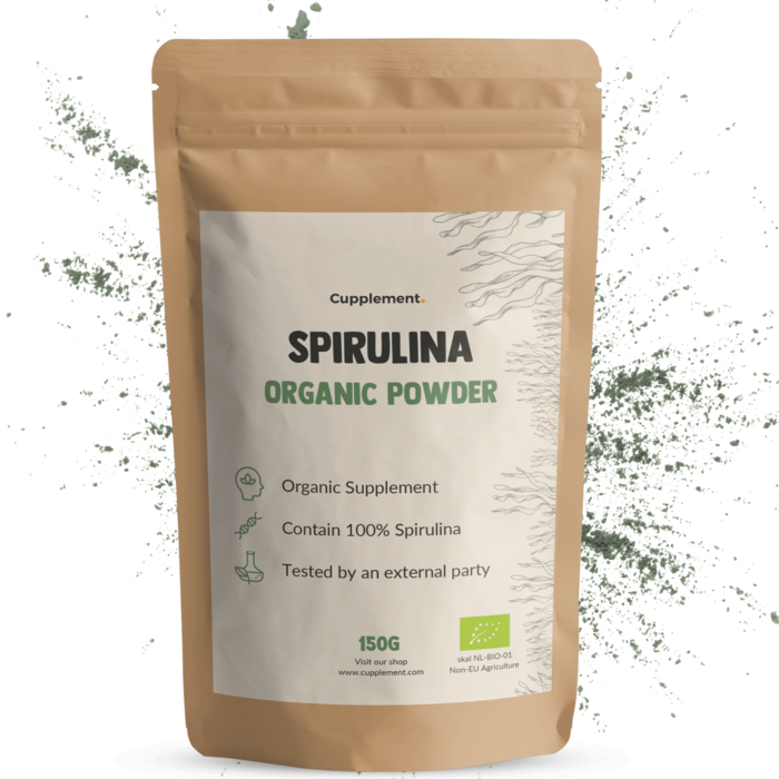 Bio Spirulina Pulver 100% natürlich & nährstoffreich – veganes Superfood Schenkt ein Herz
