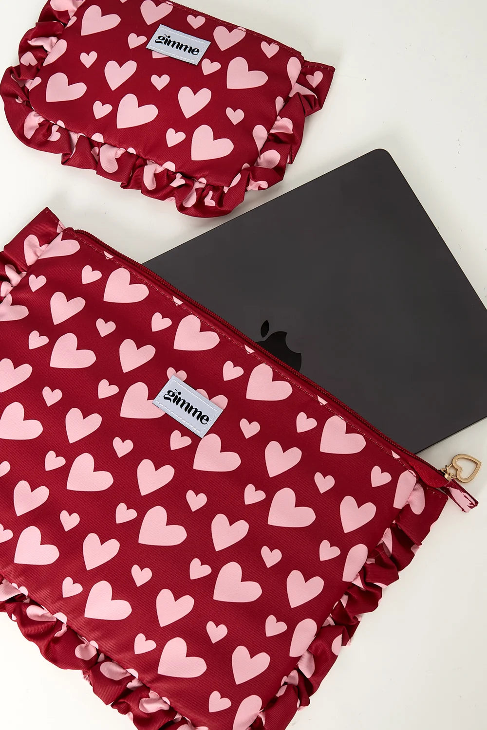 Laptop / iPad Tasche mit Herz-Print – süß & praktisch