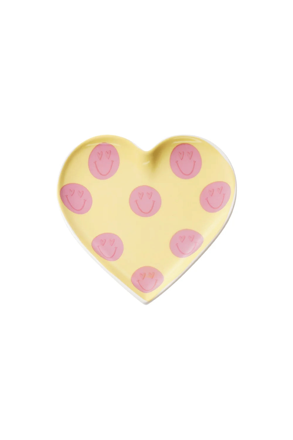 Keramik Herz – Smiley Deko
