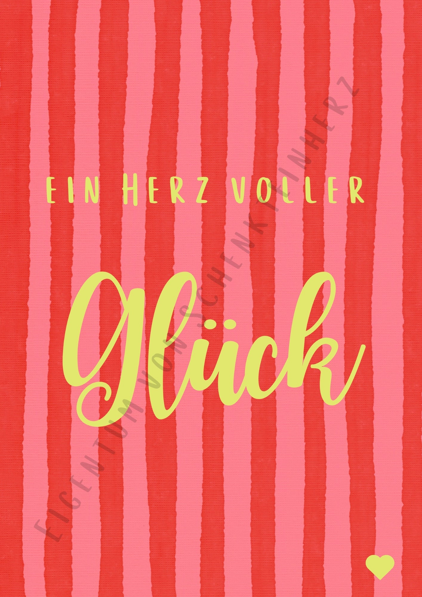 Hochwertiges Poster im Bilderrahmen – ein Stück Herz für dein Zuhause