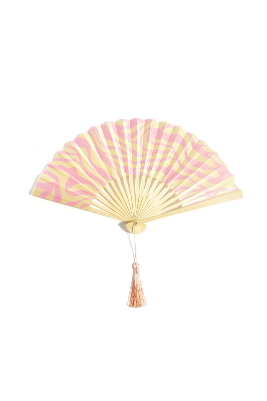 Bambus Fächer stylisch & praktisch – eleganter Sommerfacher Schenkt ein Herz