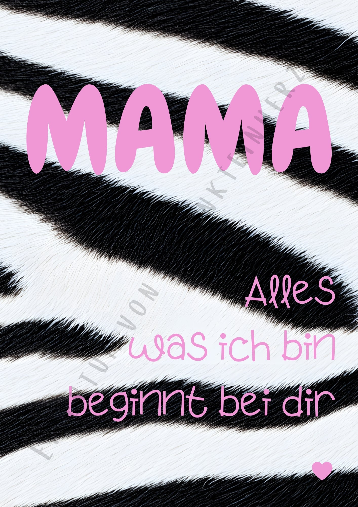 Hochwertiges Poster im Bilderrahmen – ein Stück Herz für dein Zuhause