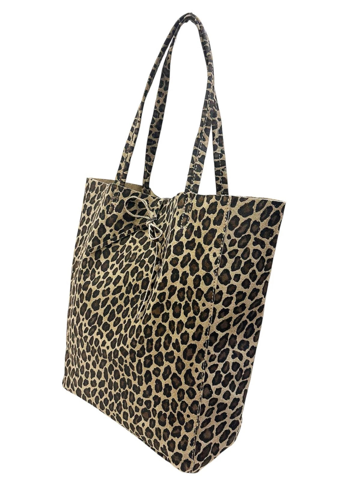 Große Echtleder Shopper Tasche Leo – Wildleder & Veloursleder